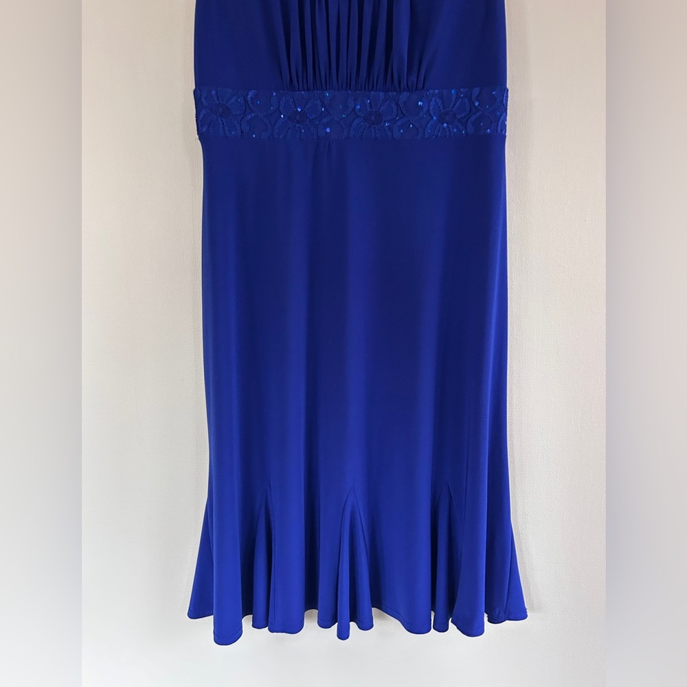 R&M RICHARDS Y2K Babydoll Milkmaid Sequin Lace Formal Cocktail Party Dress Sz 10 - Picture 5 of 12